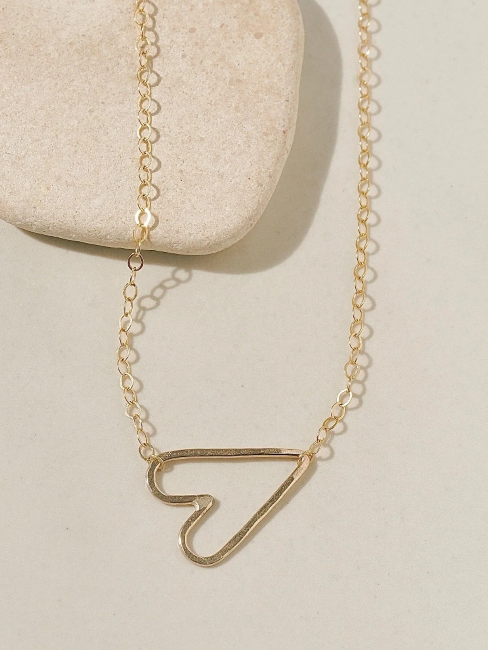 James Michelle Itty Bitty Heart Necklace  - Gold waterproof NWT